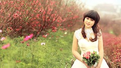 Woman asians depth of field Viet Nam Cure Girl