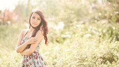 Woman asians depth of field Viet Nam Cure Girl