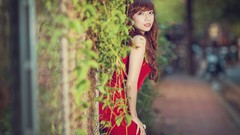 Woman asians depth of field Viet Nam Cure Girl