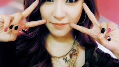 Woman asians Korean peace sign Girls Generation SNSD Tiffany 