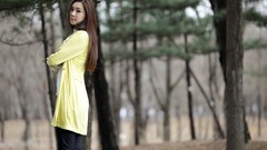 Woman asians long hair models Korean Choi Yu Jung