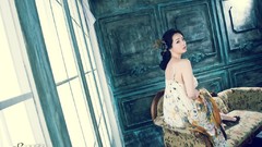 Woman asians models black hair Korean Im Ji Hye