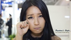 Woman asians models black hair pandora Korean Park Si Hyun