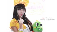 Woman asians models cosplay Korean Simple Background Bubble 