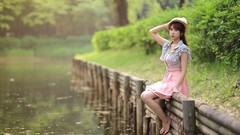 Woman asians models Korean Kim Ji Min