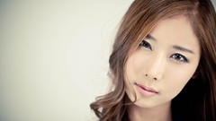 Woman asians models Korean Simple Background Cheon Bo Young