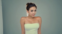 Woman asians models Korean Simple Background Kim In Ae