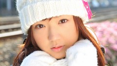 Woman asians scarfs oriental beanies