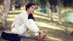 Woman asians Viet Nam ao dai