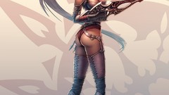 Woman ass Anime long hair redheads artwork Rohan