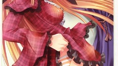 Woman ass Anime tongue blondes skirts anime girls blue eyes 