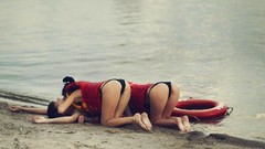 Woman ass Beaches lifeguard Baywatch