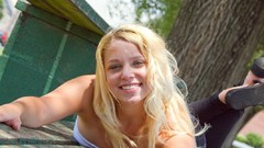 Woman ass blondes nude boobs topless Jeannine Hansen