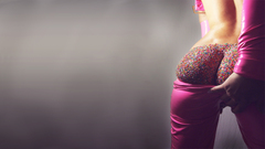 Woman ass food models