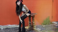 Woman ass legs stockings brunettes high heels amateurs alt girls