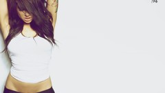 Woman ass tattoos brunettes alie layus