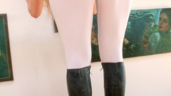 Woman ass tight pants Ashley Fires