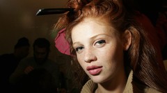 Woman auburn models Red Hat Cintia Dicker