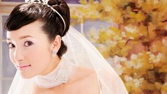 Woman autumn brides asians