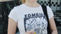 Woman Avril Lavigne zombies