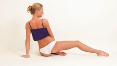 Woman back Shorts blondes tank tops models panties teen ella 