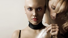 Woman bald models bald head