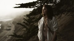 Woman Bambi jungle Celebrity jackets outdoors models photo 