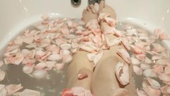 Woman bath legs tattoos models nude