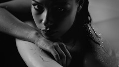 Woman bath wet faces monochrome nude Jessica Parker Kennedy
