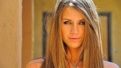 Woman bathroom brunettes skinny Delilah Loretta eternal desire 