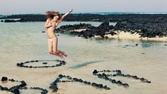 Woman Beaches blondes jumping models bikini bar refaeli 