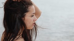 Woman Beaches brunettes Georgia Jones Erotic Beauty magazine