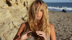 Woman Beaches outdoors blondes models 45surf