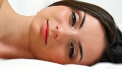 Woman beds brunettes models Alana