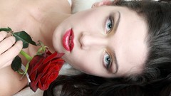 Woman beds brunettes models Zhanna B