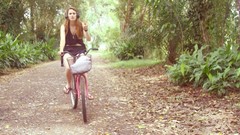 Woman Bicycles forests cycling dutch Lize Korpershoek