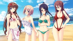 Woman bikini Anata no Koto o Suki to Iwasete