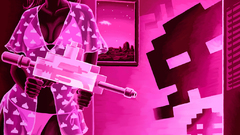 Woman bikini pink girls