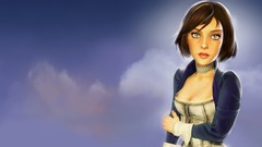 Woman bioshock brunettes cleavage artwork bioshock infinite 
