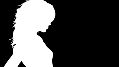 Woman black and white