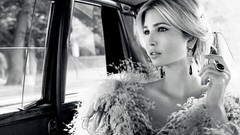 Woman black and white