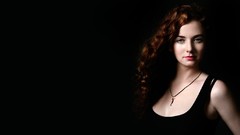 Woman black background Celebrity singers Lena Katina T.a.t.u.
