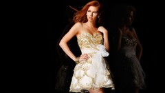Woman black background models redheads Alyssa Campanella
