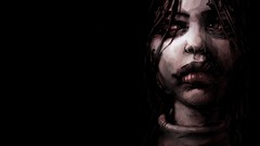 Woman black background The Big Lebowski creepy artwork Ben 