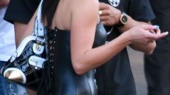 Woman black hair black