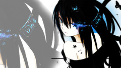 Woman black rock shooter