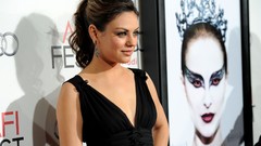 Woman Black Swan Celebrity Actress brunettes mila kunis black 