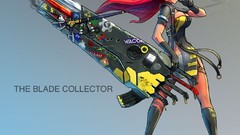 Woman blade Anime paintings Swords drawings xbox illustrations 