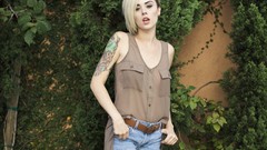 Woman blondes alysha nett jeans panties