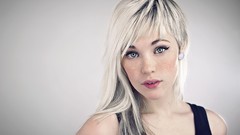 Woman blondes bangs Pop devon jade silver hair Aaron Tyree
